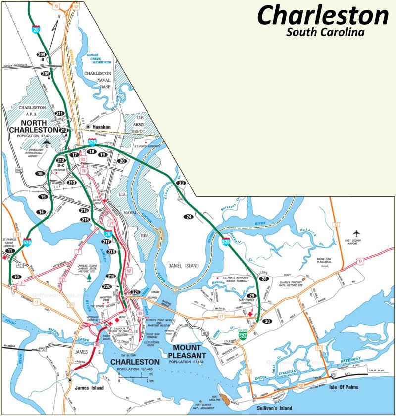 Charleston Road Map