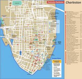 Charleston Tourist Attractions Map