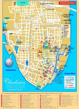 Charleston Tourist Map