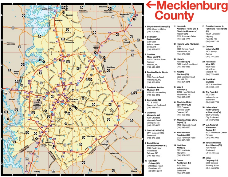 Mecklenburg County map