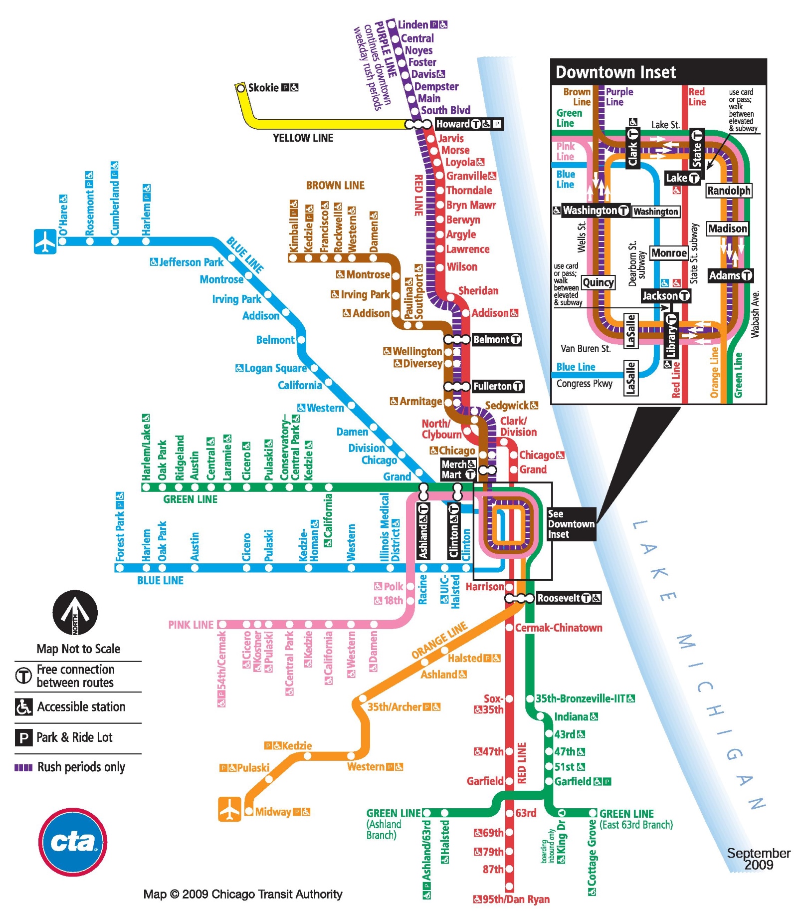 Chicago Train Map