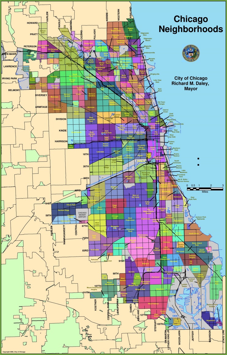 Map of Chicago neighborhoods