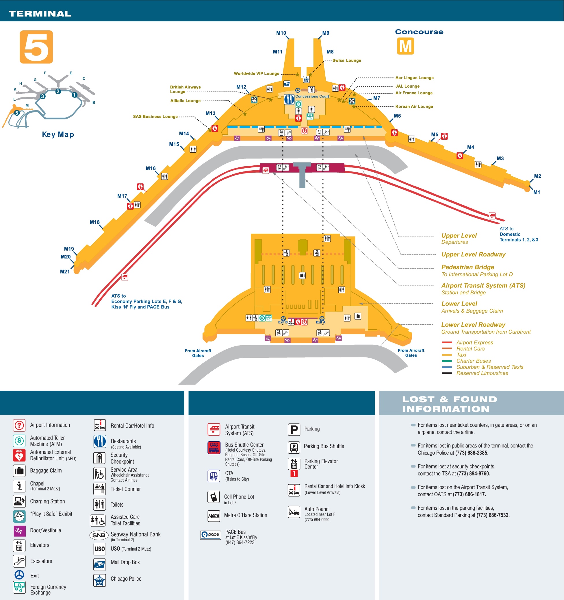 O Hare Airport Map Terminal 5 - Maping Resources