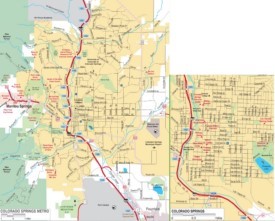 Colorado Springs road map