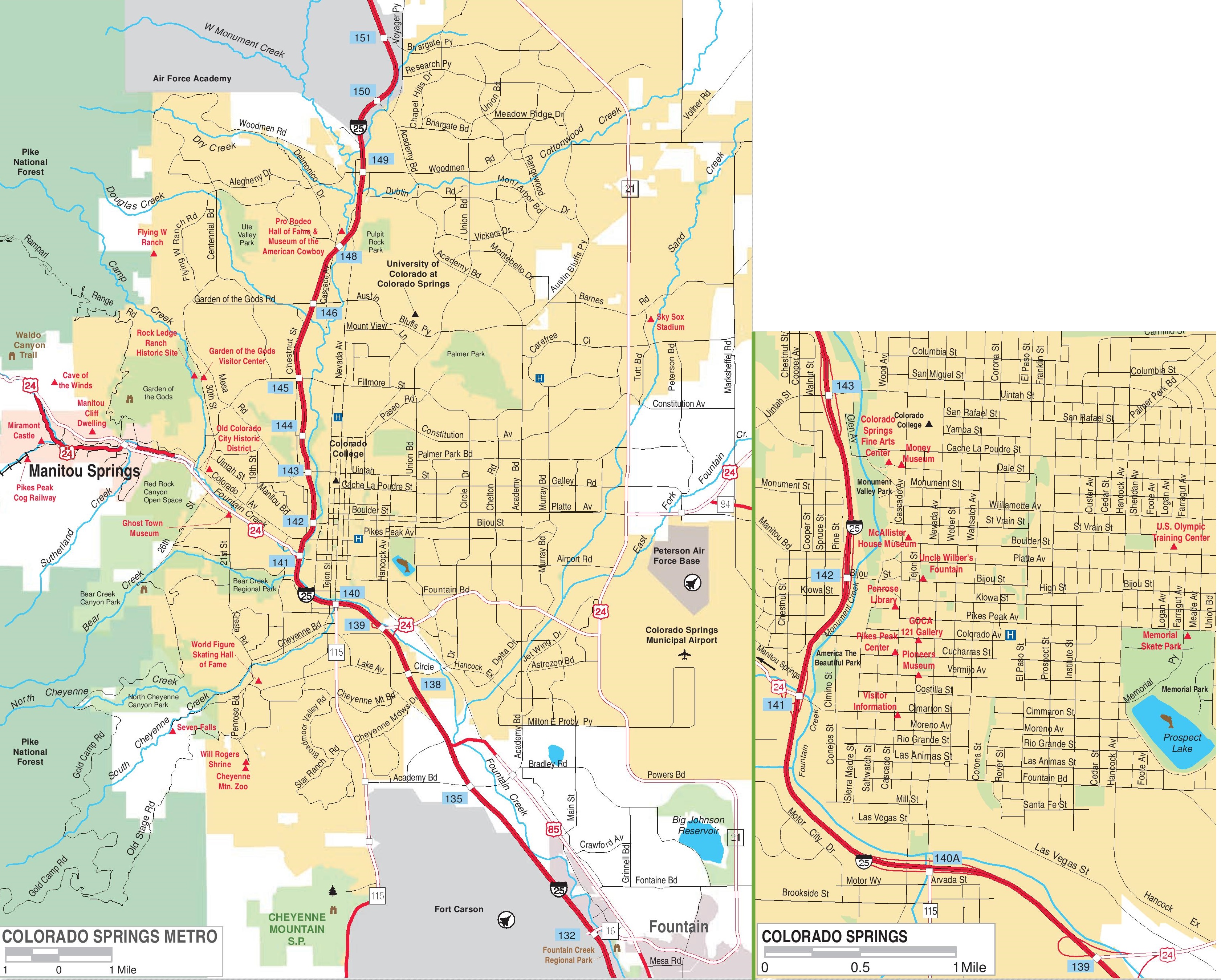 printable map of colorado springs That are Terrible Vargas Blog