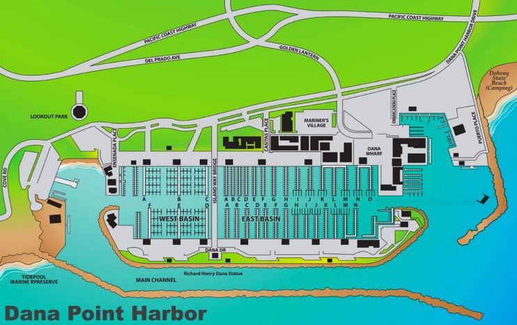 Dana Point Harbor Map