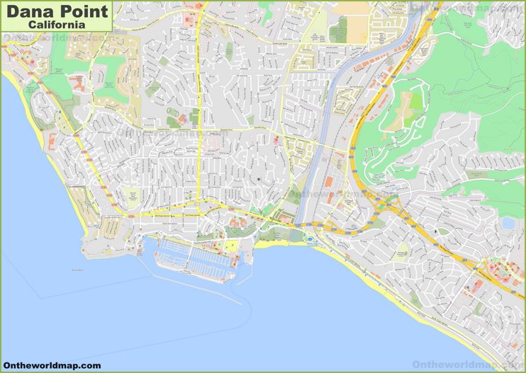 Detailed Map of Dana Point