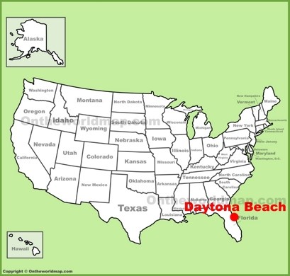 Daytona Beach Location Map