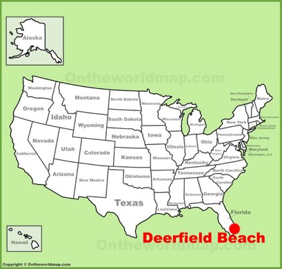 Deerfield Beach Location Map