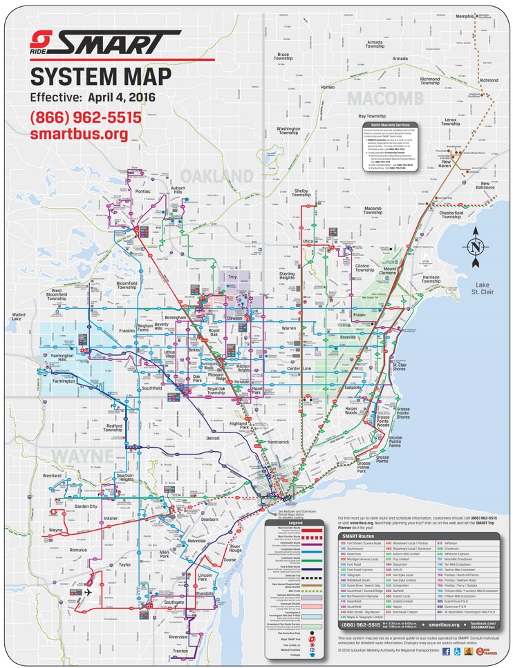 Detroit SMART map