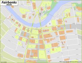 Downtown Fairbanks Map