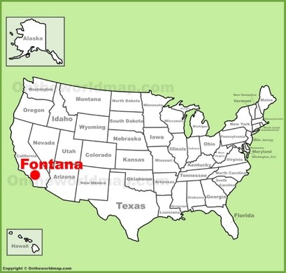 Fontana Location Map