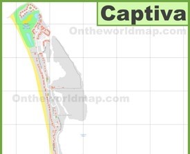 Captiva Island map