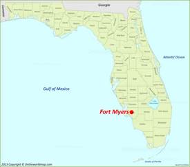 Fort Myers Location On The Florida Map