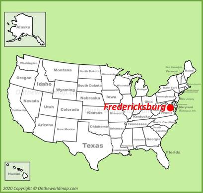 Fredericksburg Location Map