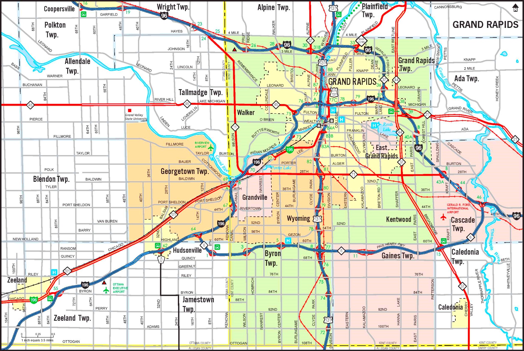 33 Map Grand Rapids Mi Maps Database Source