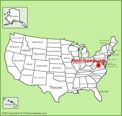 Harrisonburg Location Map