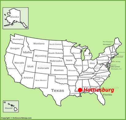 Hattiesburg Location Map
