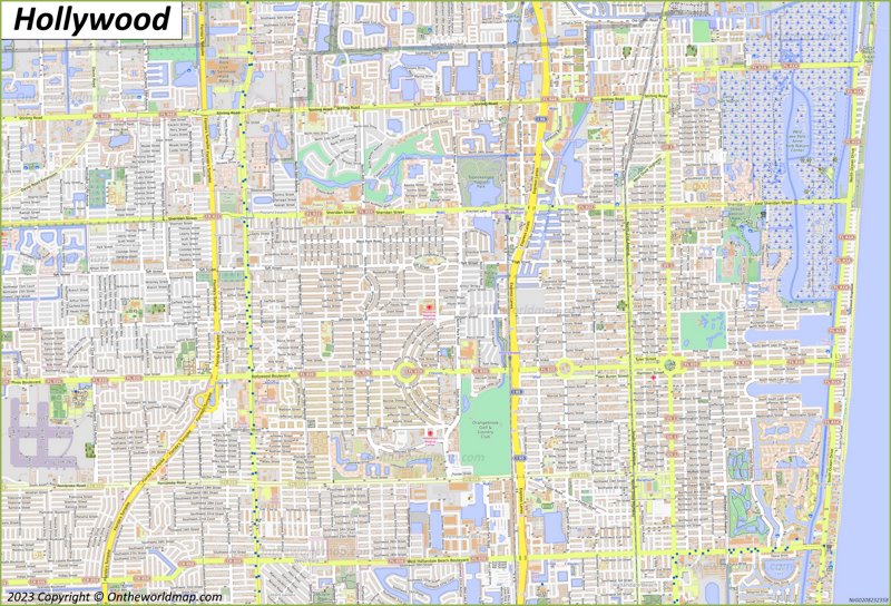 Map of Hollywood