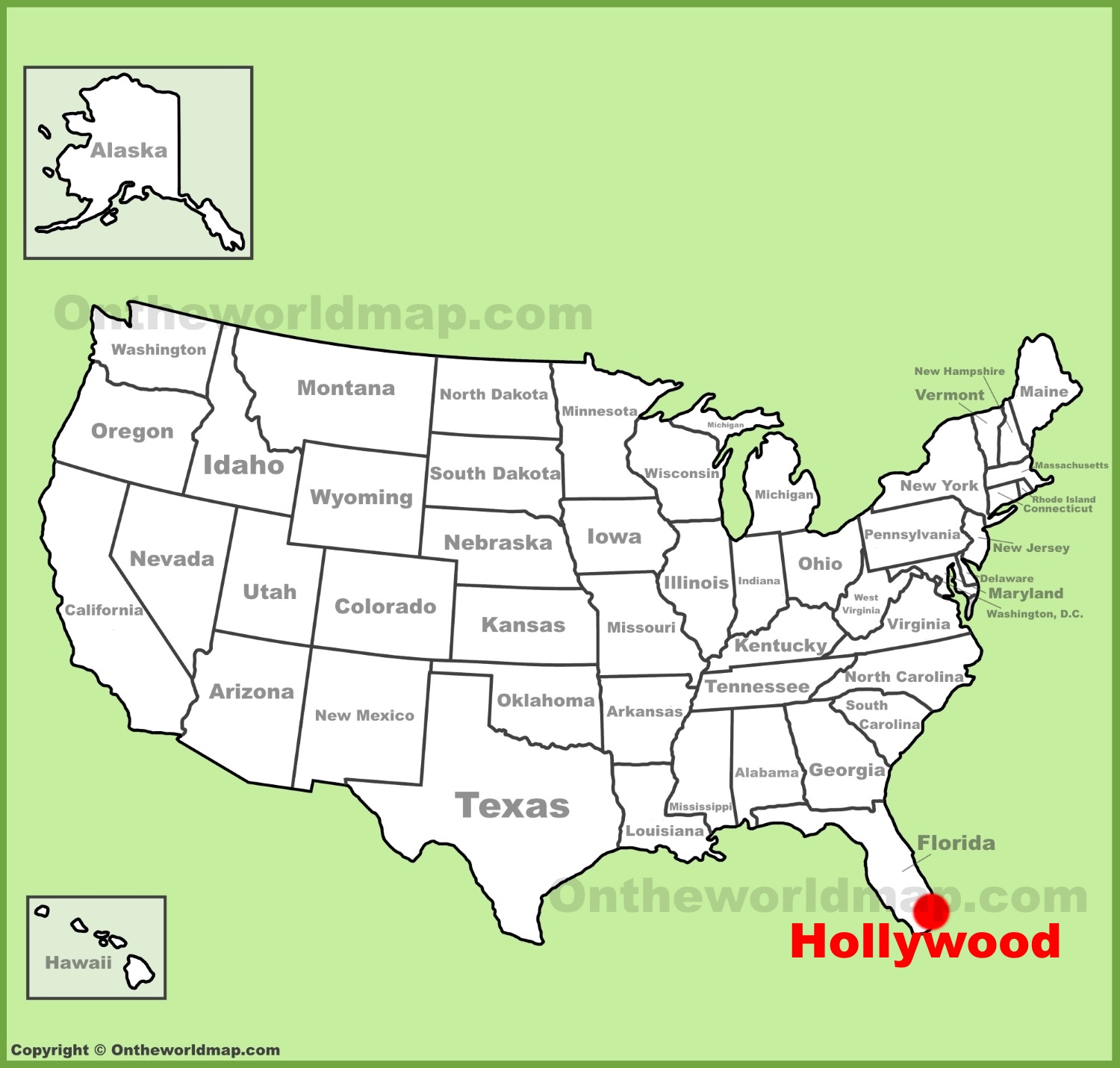 Hollywood Map