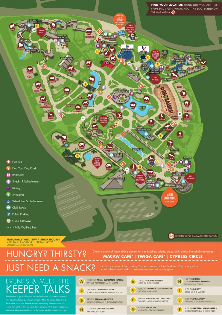 Houston Zoo map