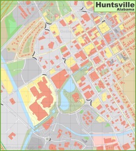 Huntsville downtown map