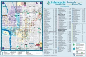 Indianapolis tourist attractions map