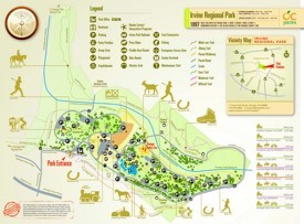 Irvine Regional Park map