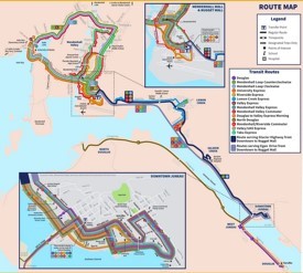 Juneau bus map