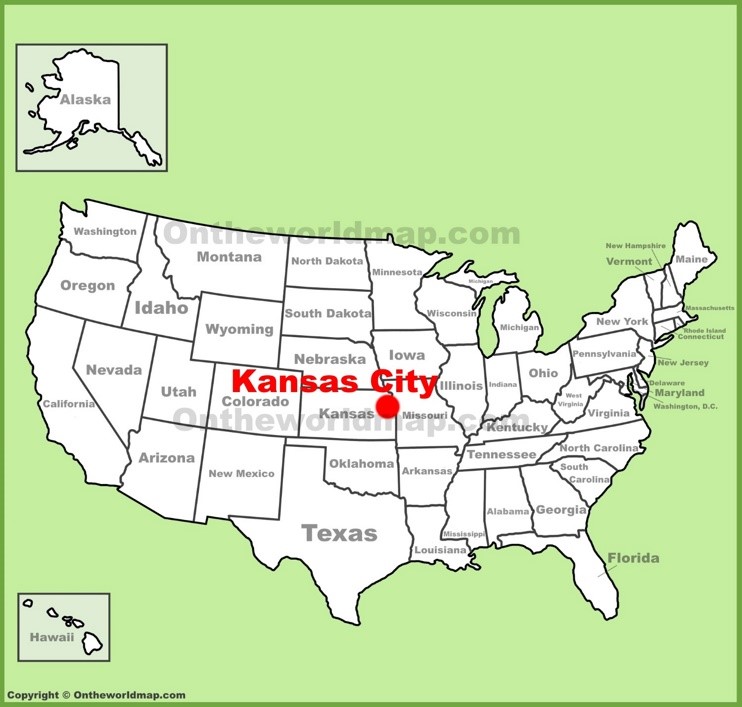 Kansas City (Kansas) location on the U.S. Map