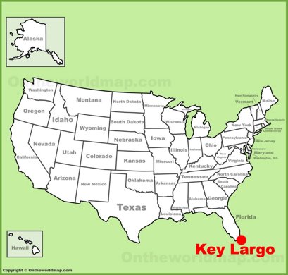 Key Largo Location Map