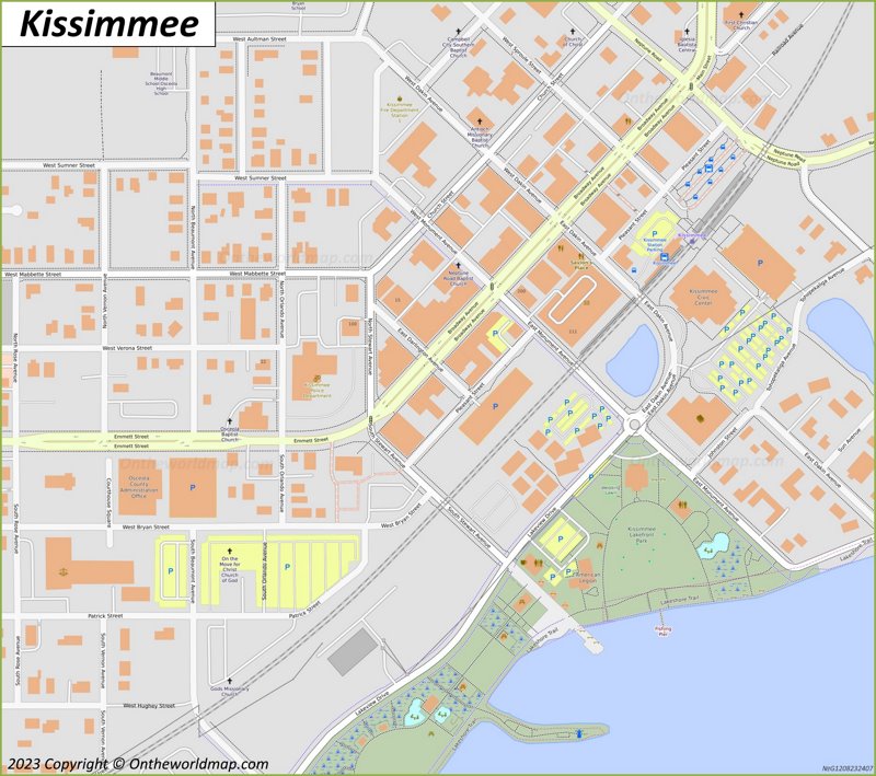 Downtown Kissimmee Map