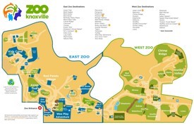 Knoxville Zoo map