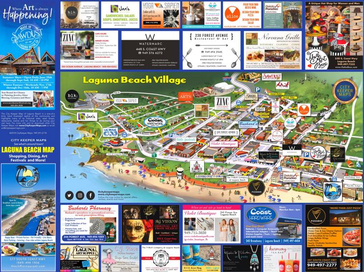 Laguna Beach Village Map