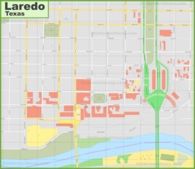 Laredo downtown map