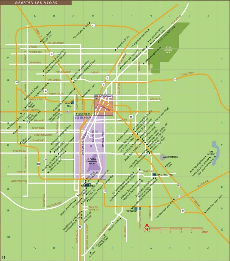 Greater Las Vegas map