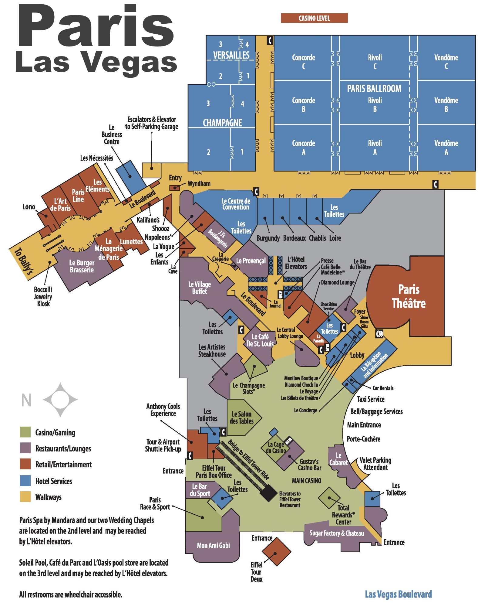 Las Vegas Paris Hotel Map