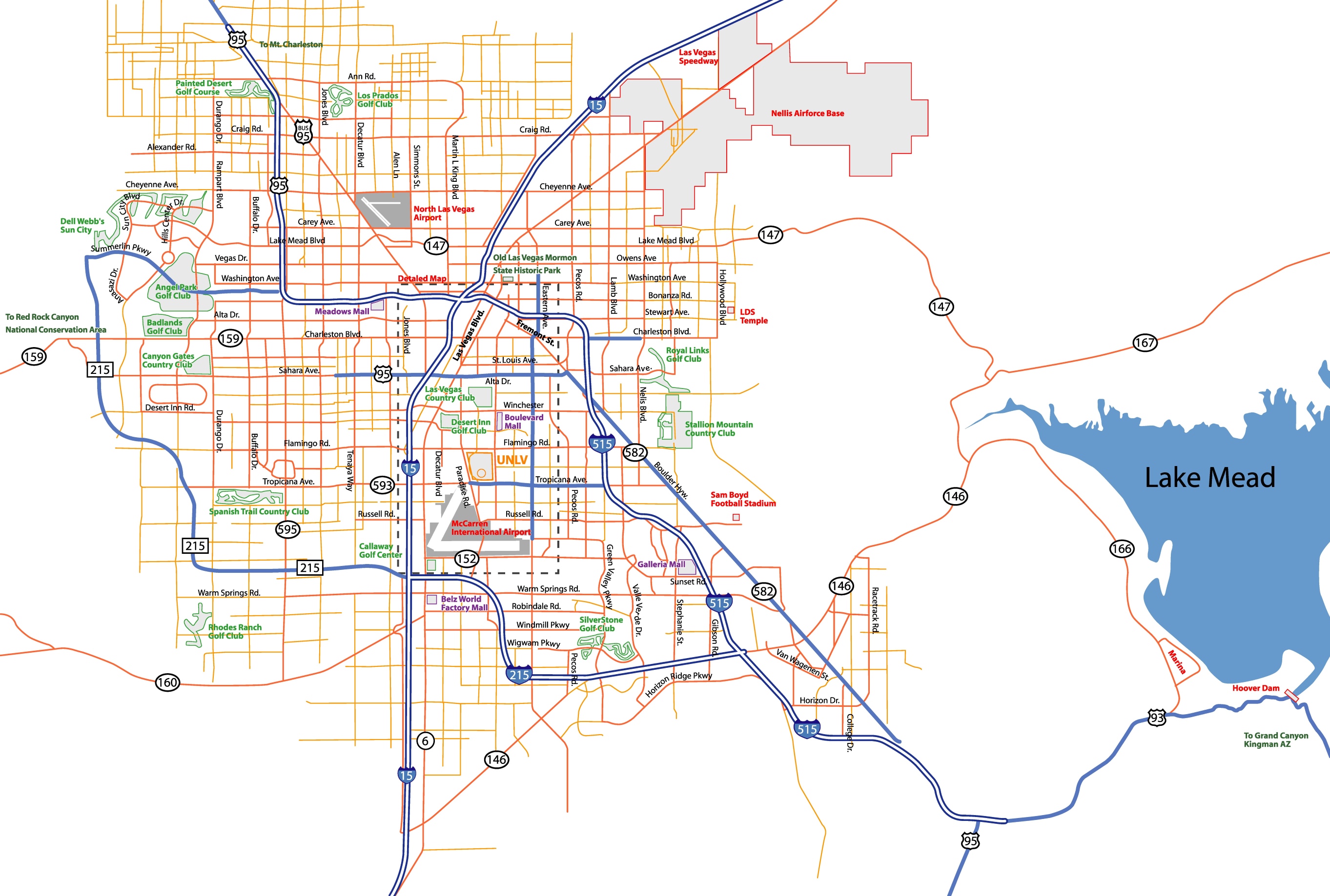 Las Vegas Street Map