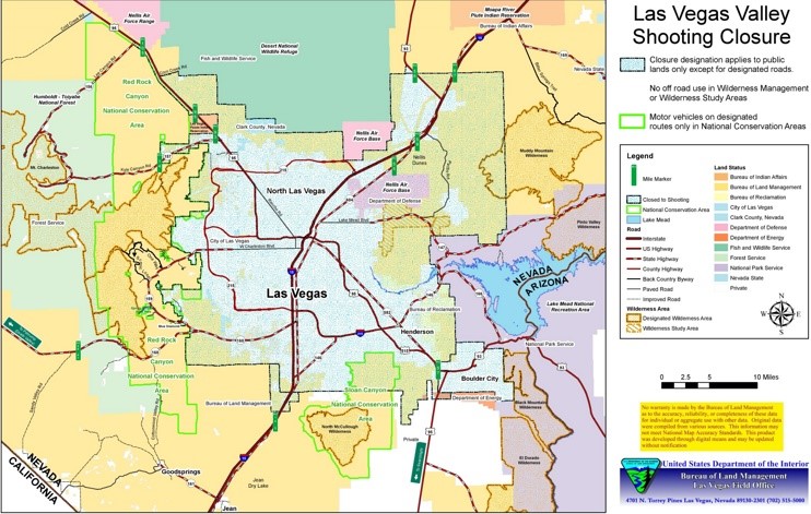 Las Vegas Valley map
