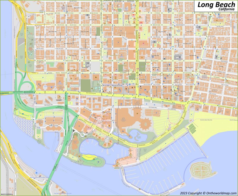 Downtown Long Beach Map