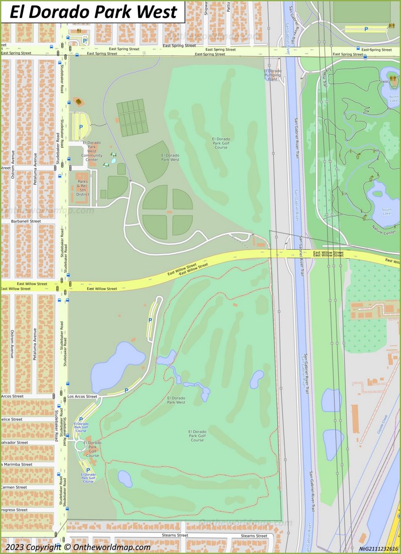 El Dorado Park West Map