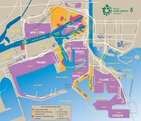 Port of Long Beach map