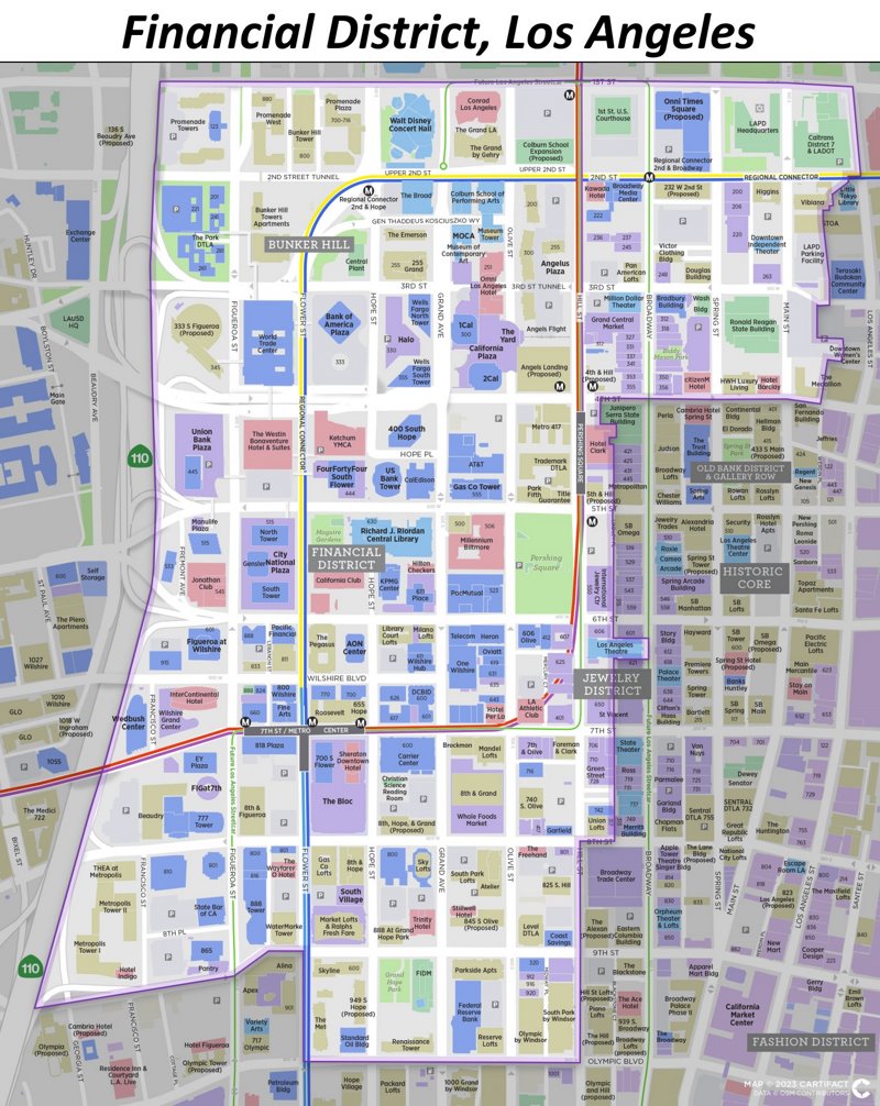 Financial District Buildings Map