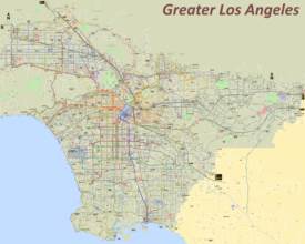Greater Los Angeles Transportation Map