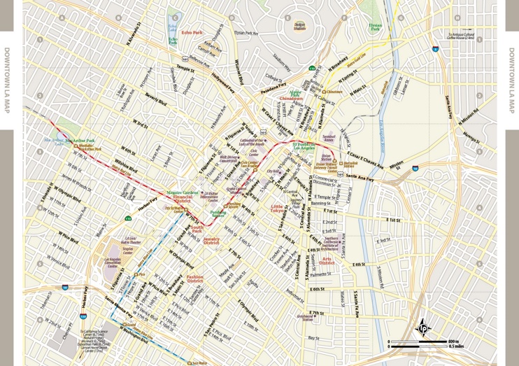Downtown Los Angeles Map 2