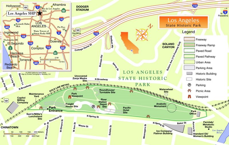 Los Angeles State Historic Park Tourist Map