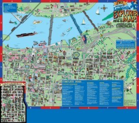 Louisville downtown map