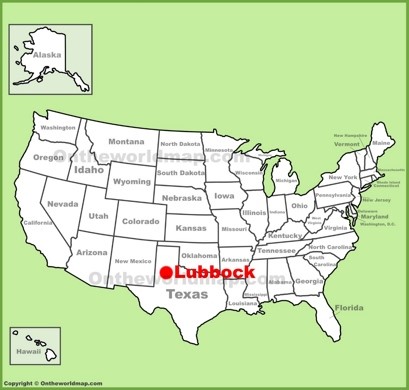 Lubbock Location Map