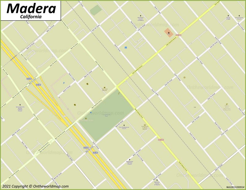 Downtown Madera Map