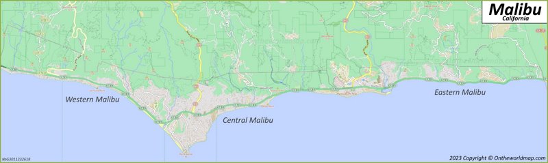 Map of Malibu